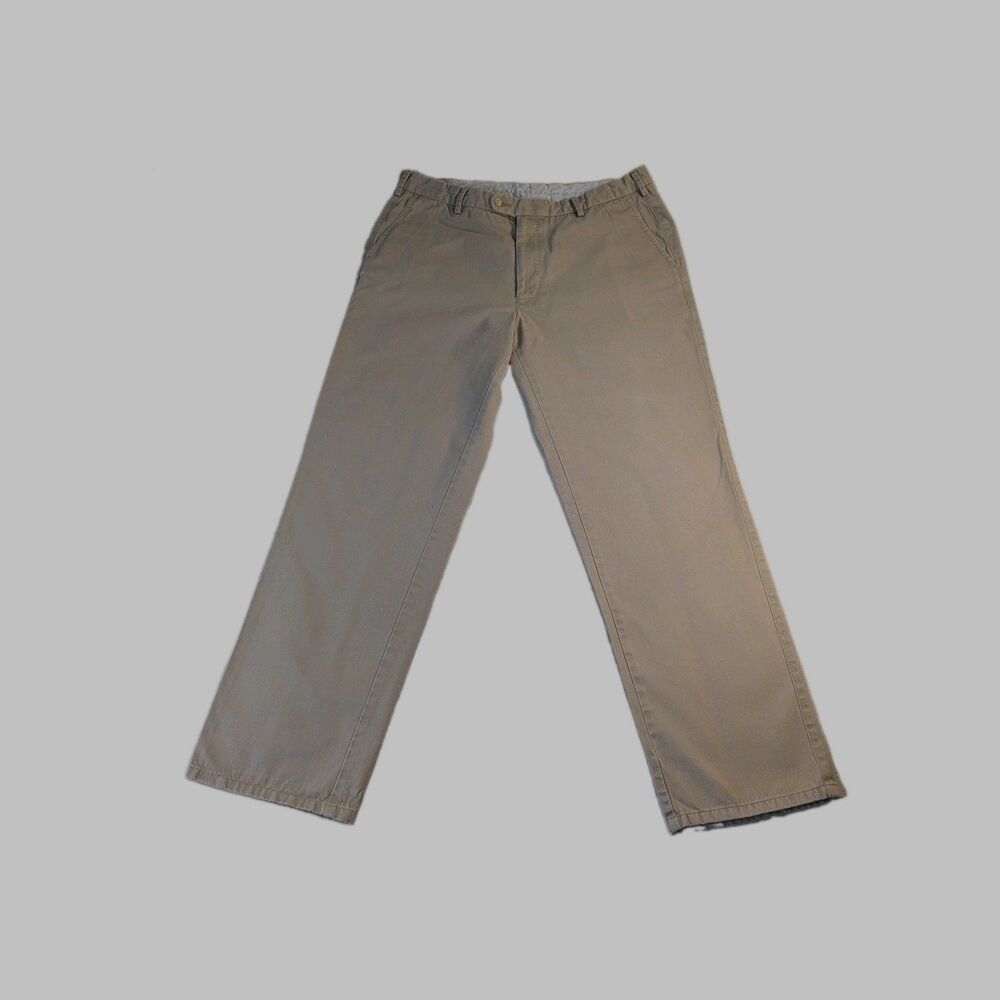 Peter Millar Mens 36 Khaki Chino Pants Tan Straight Leg Golf Casual 29 Inseam